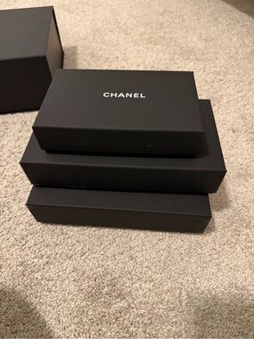 3 Chanel boxes